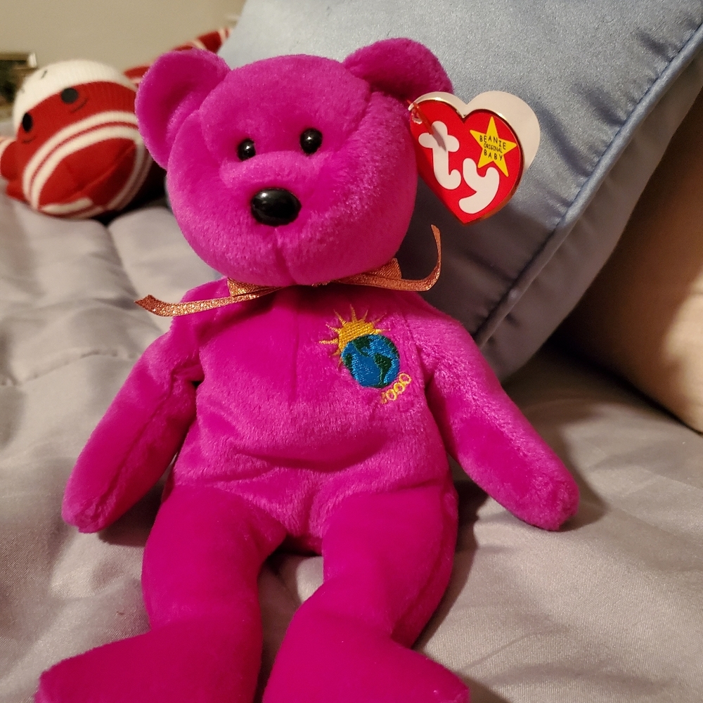 Very rare misspelled millenium beanie baby